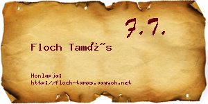 Floch Tamás névjegykártya
